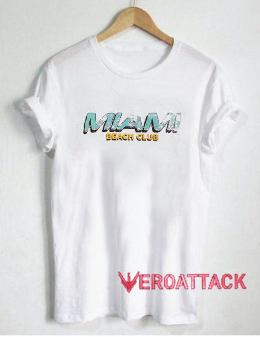 Vintage Miami Beach Club T Shirt Size XS,S,M,L,XL,2XL,3XL
