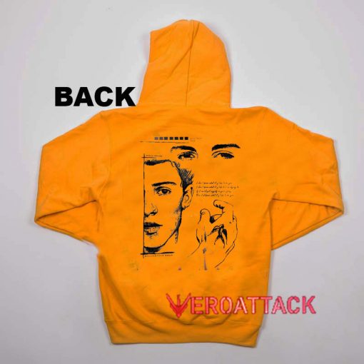 Shawn Mendes Sketch Gold Yellow color Hoodies