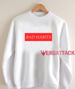 Bad Habits Leather Unisex Sweatshirts
