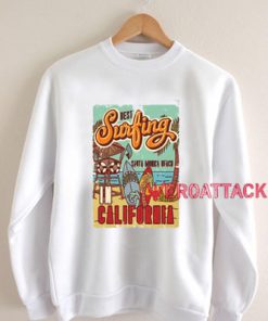 Best Surfing Santa Monica Beach Unisex Sweatshirts