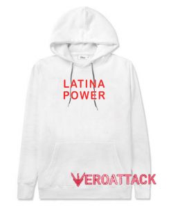 Latina Power Letter White color Hoodies