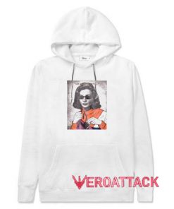 Let Me Woman White color Hoodies