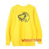 Lion King Simba Cave Yellow Unisex Sweatshirts