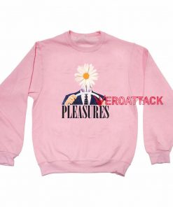 Pleasures Drive Light Pink Unisex Sweatshirts