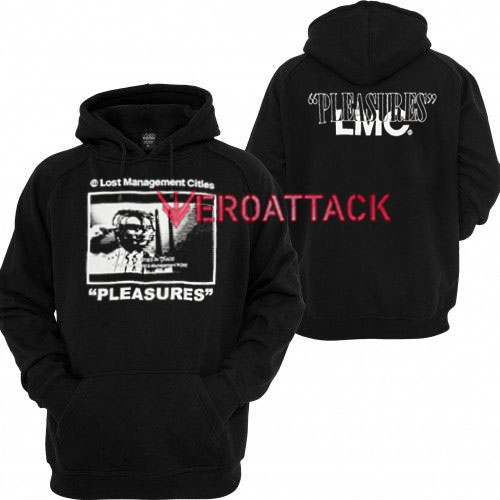 pleasures black hoodie