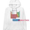 Vintage Periodic Table Of The Elements White color Hoodies
