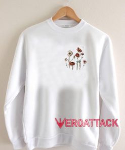 Wildflowers Hand Print Unisex Sweatshirts