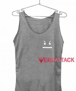 Angry Smiley Tank Top Men And Women