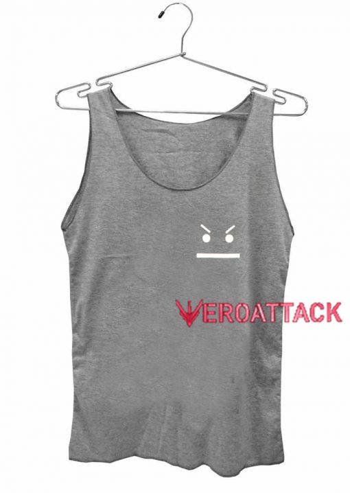 Angry Smiley Tank Top Men And Women