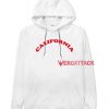 California Letter White color Hoodies