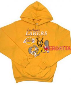 Looney Tunes Lakers Gold Yellow color Hoodies