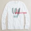 Tribal Letter Feather Long sleeve T Shirt