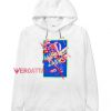 Wish Me Luck Neon White color Hoodies