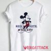 Mickey Mouse Red White and Mickey T Shirt