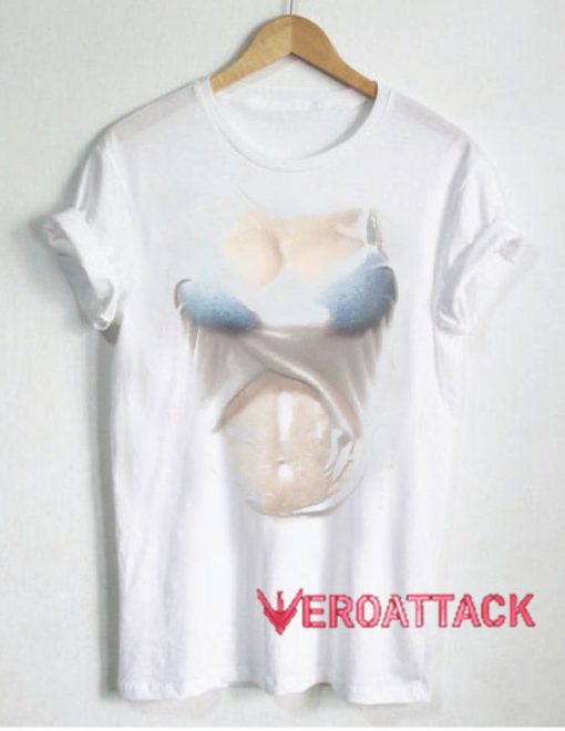 Wet Look T Shirt Size XS,S,M,L,XL,2XL,3XL