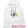 Angry Donald Duck White color Hoodies
