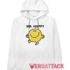 Mr. Happy Dancing and Smiling White color Hoodies