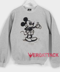 Classic Mickey Mouse Sketch Unisex Sweatshirts