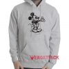 Classic Mickey Mouse Sketch Grey color Hoodies