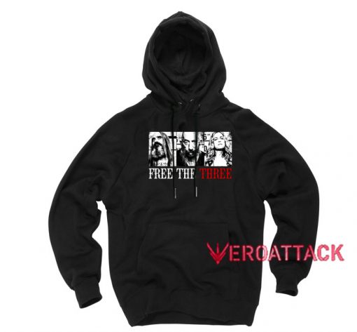 Free the Three Black color Hoodies