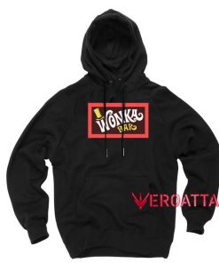 Willy Wonka Bar Logo Black color Hoodies