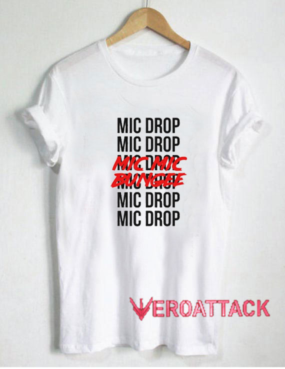 Bts Mic Drop Lyrics T Shirt Size Xs S M L Xl 2xl 3xl