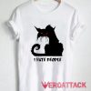 Black Cat I Hate People T Shirt