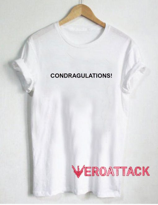 Condragulations Black Letter T Shirt