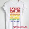 Black Lives Matter List T Shirt