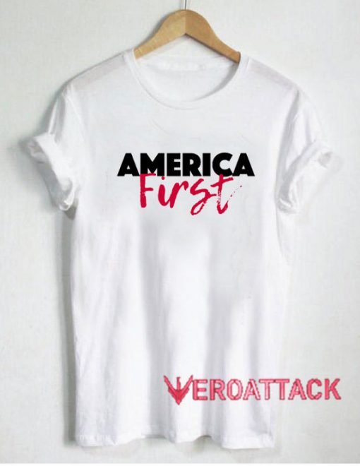 America First Letter T Shirt