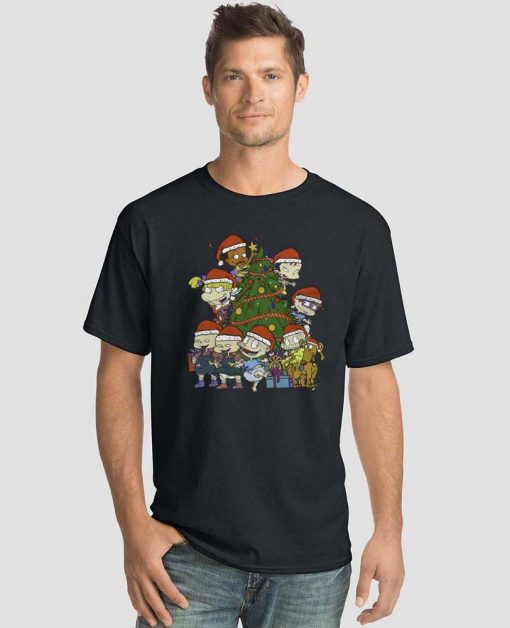 Rugrats Characters Christmas Movie T-shirt
