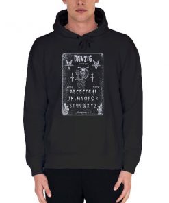 Black Hoodie Danzig Misfits Ouija Board Shirt