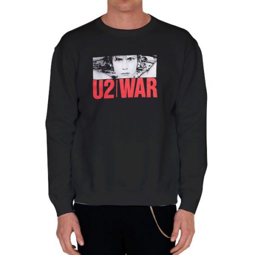 Black Sweatshirt The u2 War Shirt
