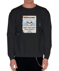 Black Sweatshirt Missing Binding of Isaac Merch Shirt 1