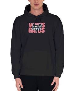 Black Hoodie Inspired Retro Vintage Vamos Gatos