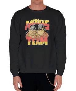 Black Sweatshirt Magnum TA America's Team Wrestling Dusty Rhodes