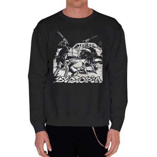 Black Sweatshirt Vintage Rare Dystopia