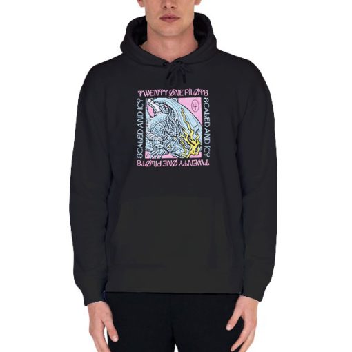 Black Hoodie Funny Band Scaled and Icy Merch