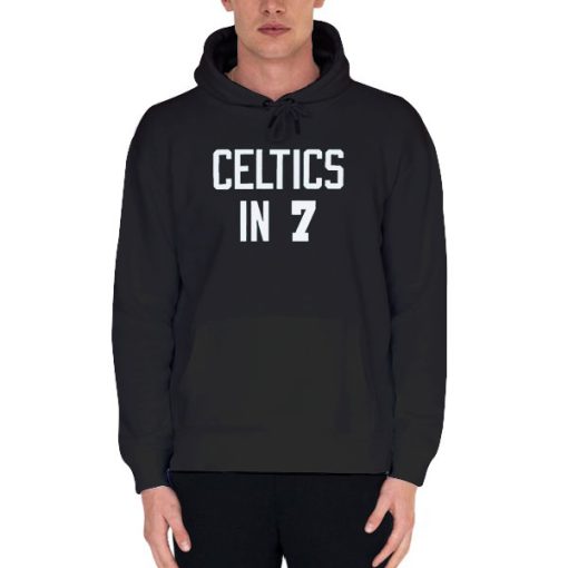 Black Hoodie Rare Vintage Celtics in 7