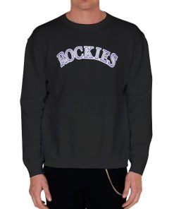 Black Sweatshirt Capitalis Font Rockies