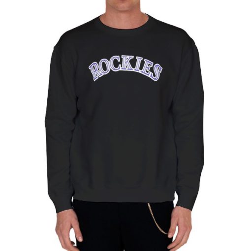 Black Sweatshirt Capitalis Font Rockies