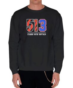 Black Sweatshirt Cincinnati Buffallo 513 Bengals Bills