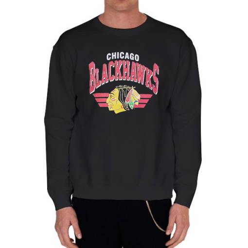 Graphic Chicago Vintage Blackhawks Sweatshirt