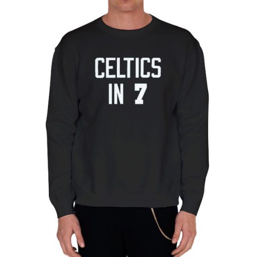 Black Sweatshirt Rare Vintage Celtics in 7