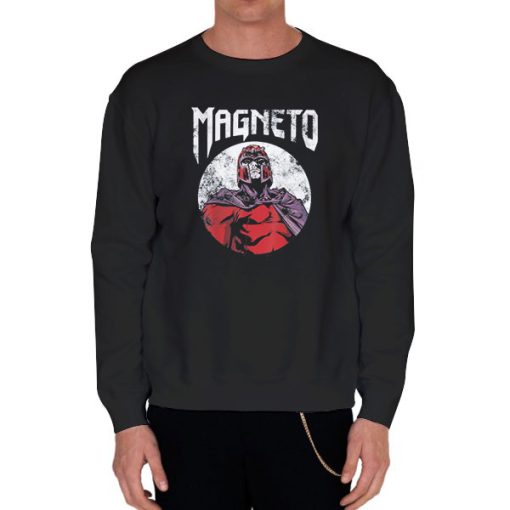 Black Sweatshirt Retro Vintage X Men Magneto
