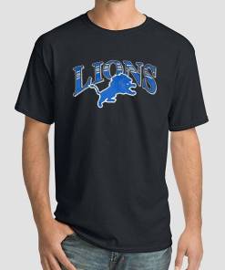 Black T Shirt Inspired Vintage Lions