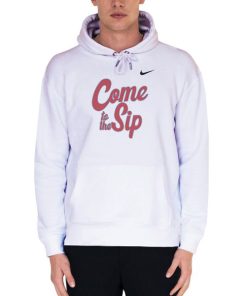 White Hoodie Come to the Sip Lane Kiffin Sip