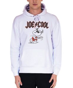 White Hoodie Vintage Parody Badn Joe Cool Snoopy