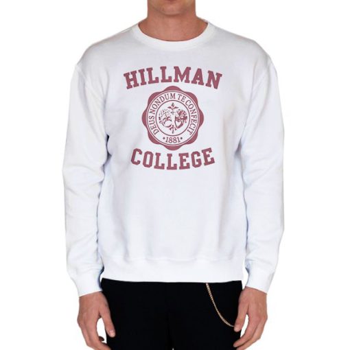 White Sweatshirt College the Hillman