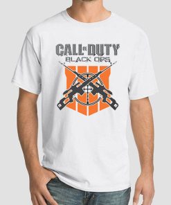 White T Shirt The Black Ops 4 Call of Duty